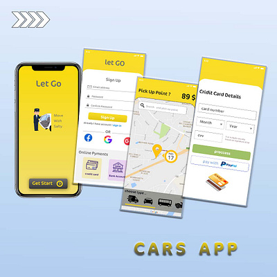 Car app with adobe xd adobe xd call car delivery design drivers photoshop ui ux yellow