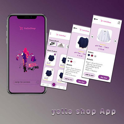 Shopping online app with adobe xd adobexd app clothes design girl online pink purple shop