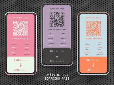 Daily UI #024 Boarding Pass 024 app boardingpass branding dailyui design figma graphic design illustration intefacedesign logo sketch ui uidesign uiux uiuxdesign