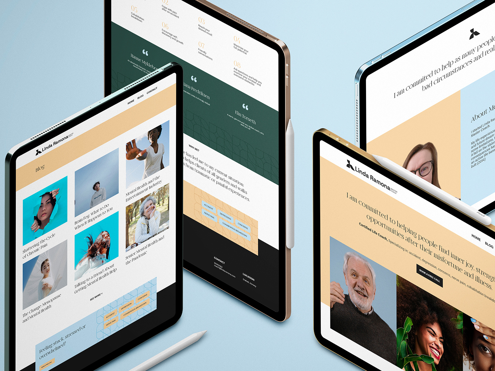 Example of Linda Ramona - Personal Coach - Web Design