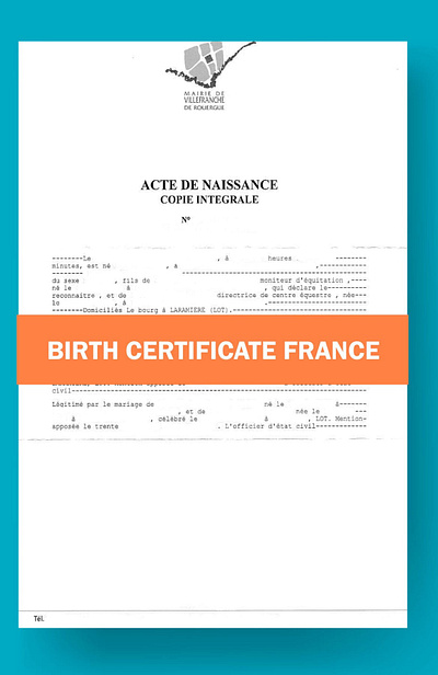 Birth Certificate France birth certificate france birth certificate template