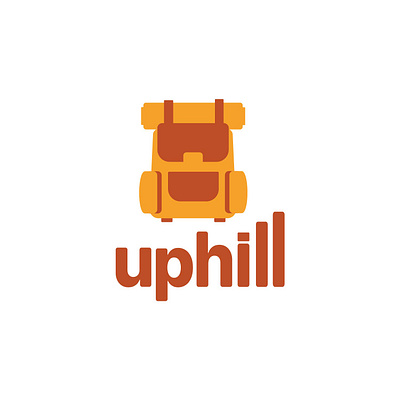 Logo. Mountain tourism. adobe illustrator backpack branding camper graphic design hike lgotype logo mountains tourism tourist travel