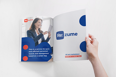 Re:zume branding design logo