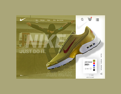 Nike Shoe Design Concept branding design design concept product design ui ui design ux
