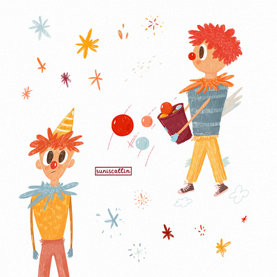 Something is falling app design illustration ui