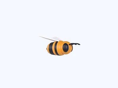 Bee 3D icon 3d 3d art 3d artist 3d design 3d designer 3d icon 3d icons frebies freeie icon icons ui