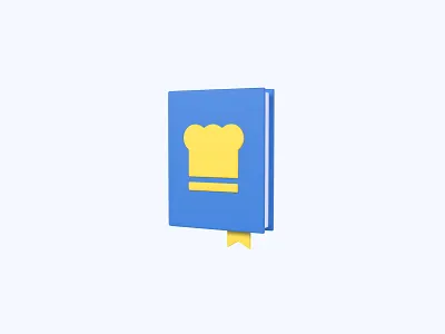 Cookbook 3D icon 3d 3d art 3d artist 3d design 3d designer 3d icon 3d icons freebie freebies icon icons ui