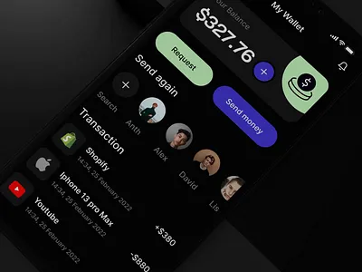 Fintech App app ui banking app budget app e wallet expense manager expense tracker finance app financial app fintech fintech app fintech app design mobile app money app money management money transfer payment send money wallet app
