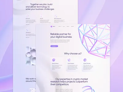 Digital Agency Landing Page agency blockchain crypto daily ui design digital digital world home page hype landing page metaverse modern nft smm startup ui uiux ux visual identity website
