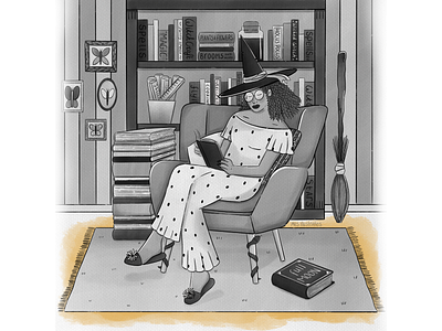 Study room design digitalart illustration illustration art inktober2021 magic procreate