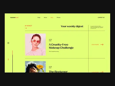 blog page 3d animation app application blog branding clean color design fashion graphic design illustration logo motion graphics page popular popularshot ui ux vector