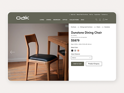 Product Page - Furniture Store australian brand boho cart cart ui catalog design filter furniture product page furniture store luxury product page product page ui ui ui design webdesign website