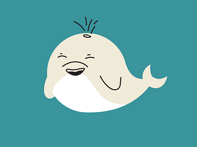 Lil Guys beach dolphin editorial illustration sea spot whale