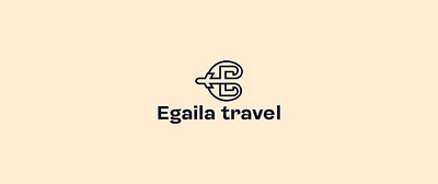 egaila travel design icon logo