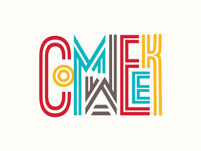 COM Week - Logo Exploration brand branding college collegiate branding communication communications design dribbble event event branding illustration illustrator logo logo mark marketing modern type typography vector