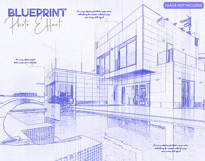 Blueprint Photo Effect sketch