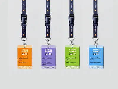 Spring Summit - Name badge badge event lanyard name badge name tag nametag spring
