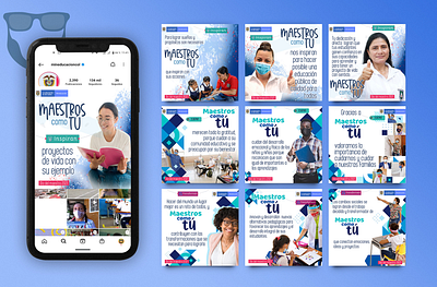Social Media designs for Ministerio Educación Nacional, Colombia design graphic design post social media