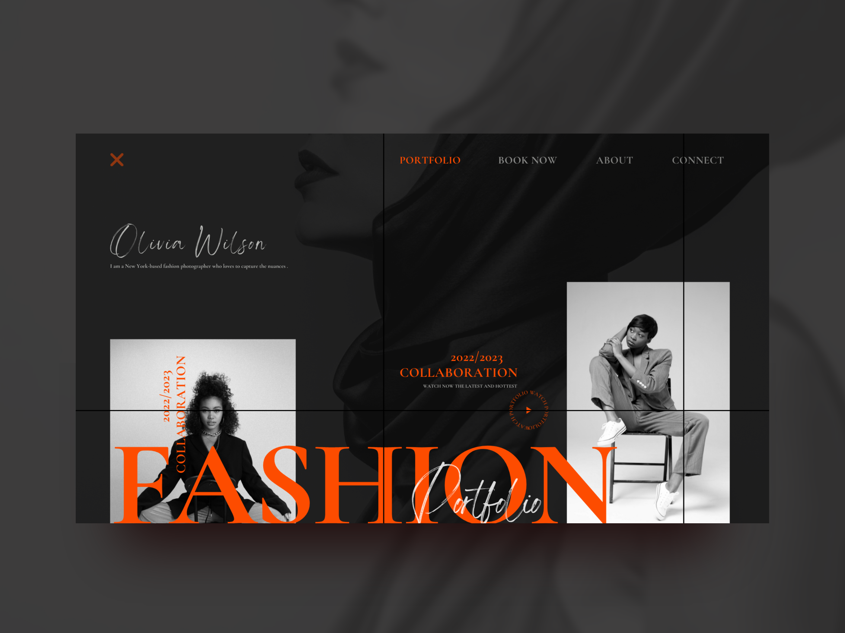 Fashion Portfolio - Website Concept by Oxana Timofeeva on Dribbble