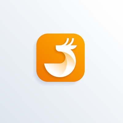 Deer Logo Icon animal app brand branding colorful deer design icon identity illustration logo simple ui vector