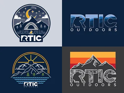 RTIC TEE DESIGNS apparel graphics branding design graphic design illustration rtic rtic tee shirt tee shirt design
