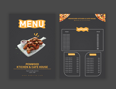 Food Menu Design banner flyers food banner food flyer food menu graphc designer