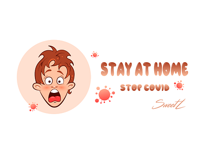 Character design banner antivirus boy branding cartoon character covid 19 danger face head healthy hospital illustratorukraine isolated medicine pandemic people quarantine stay at home sweetl vector