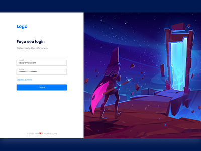 Login design illustration login ui ux web