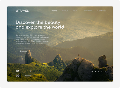 Travel Landing page : Homepage header homepage homepage design landing page landing page design travel agency landing page travel landing page travel website ui ui design web design web design:landing website website landing page
