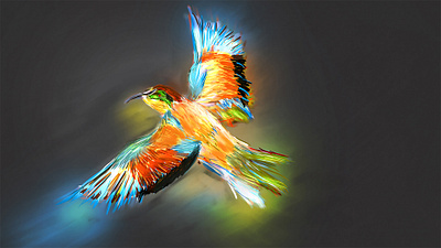 Bird of Paradise🦜 animal animal art animalart artwork bird color colorful design digital drawing feather fly forest green illu illustration jungle nature red wings