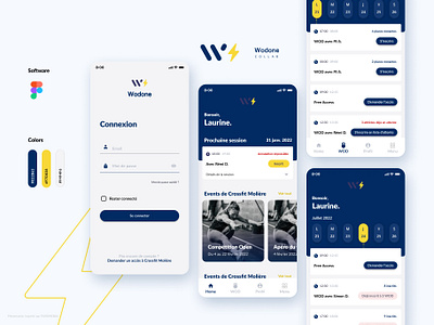 Wodone x Crossfit Molière app branding design graphic design logo ui web