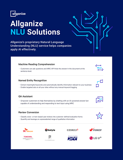 Flyer Design - Allganize NLU Solutions branding graphic design logo