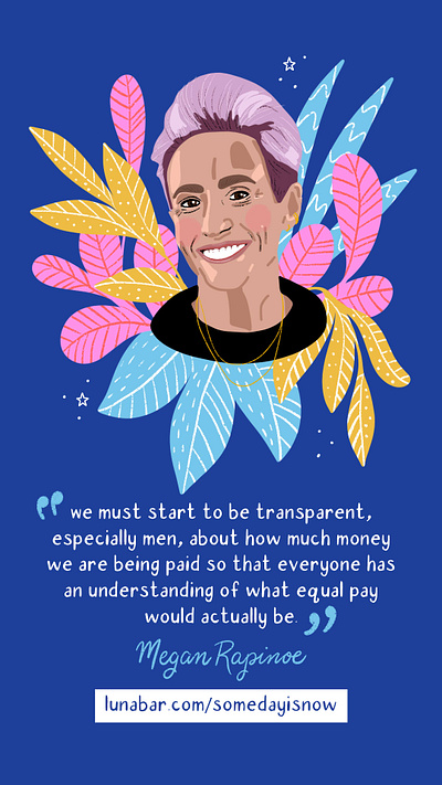 Megan Rapinoe Portrait illustration illustrator portrait