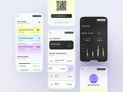 Banking App Concept app bank banking finance money ui ux