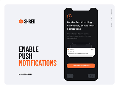 Enable Push Notifications hi fi prototyping motion graphics uxui