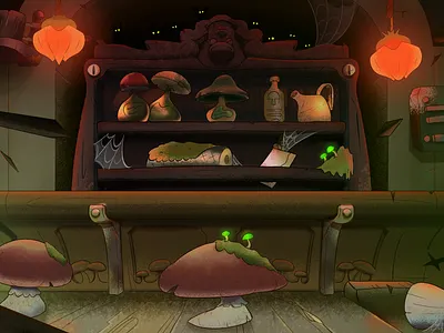 2D Background Design 2d 2dbackground art artis background design layout paint painting styleframe