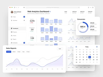 Analytics Dashboard analytics app charts clean dashboard desktop interaction kpi product design reports saas sales ui ux