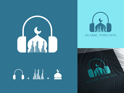 Logo & Branding - Islamic Podcast brand branding branding design branding identity clean creativ logo design flat font icon illustration islamic logo logo logo design logo podcast logodesign logotype minimal modern logo typography