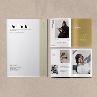 Portfolio Brochure Template branding brochure design editable fashion layout photo portfolio product template