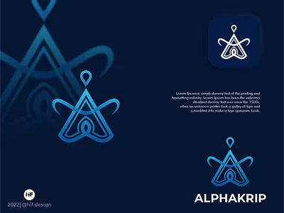 Alphakrip logo apparel graphic design