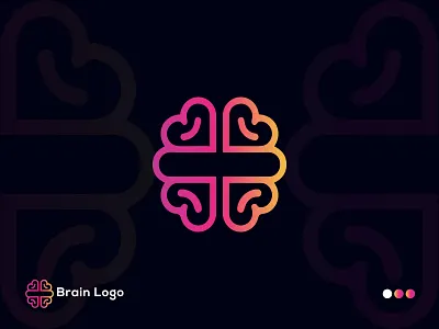 brain logo abstract logo brain logo business logo colourful logo creative logo creative modern design flat logo logo logo and branding logo design logotype minimal logo minimalist logo modern brain logo modern logo unique logo