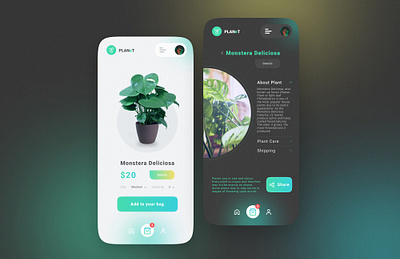 PLANeT | Online plant shop app design application design figma flat graphic design lant mobile app online shop planet ui user interface ux