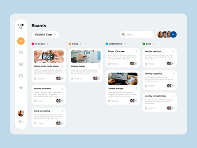 Dashboard task management dashboard ui uiux visiblemi