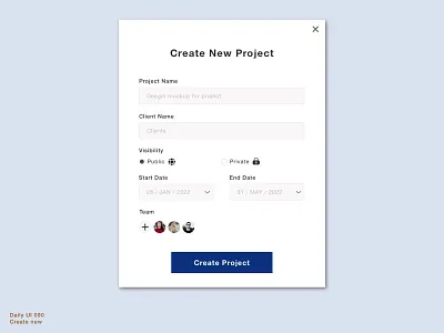 Daily UI 090 • Create New 090 add create new create new project daily 100 challenge daily100 daily100challenge dailyui dailyui090 dailyuichallenge design project sketch ui uidesign uiux user interface web design