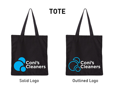 Coni’s Cleaners Tote branding graphic design logo merchandising tote