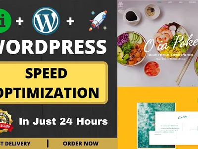 I will increase wordpress website speed optimization with wp roc design elementor pro illustration landing page logo squeeze page web design wordpress customization wordpress developer wordpress website