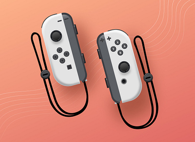 Nintendo Switch console controller digital figma figmaart gaming illustration illustrationfigma