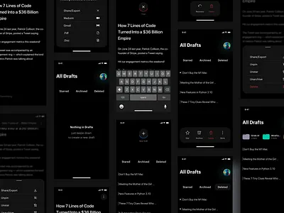 Draft. 🌑 3d branding design graphic design illustration ios mobile application logo minimal mobile app motion graphics ui ui design user interface user interface design