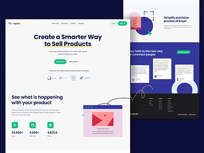 #ExplorationUI - Landing Page to Help Sale colorful web design homepage illustration web design landing page design landing page inspiration modern web modern web design ui daily user interface design web web design web design inspiration web illustration web page