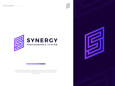 Synergy Performance System Logo Design bold brand identity branding business logo clean color logo creative design elegant energy inspiration logo logo design minimal minimalist modern simple trends typography youth